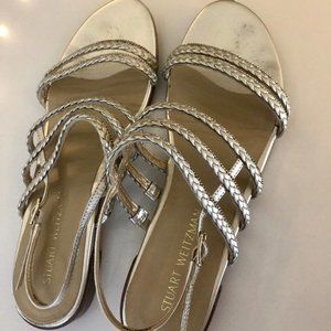 Stuart Weitzman Line Drive Braided Flat Sandal